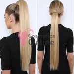 Extensie de par coada cu arici si pini dreapta de 80 cm cod SI66-1680 Blond Ash